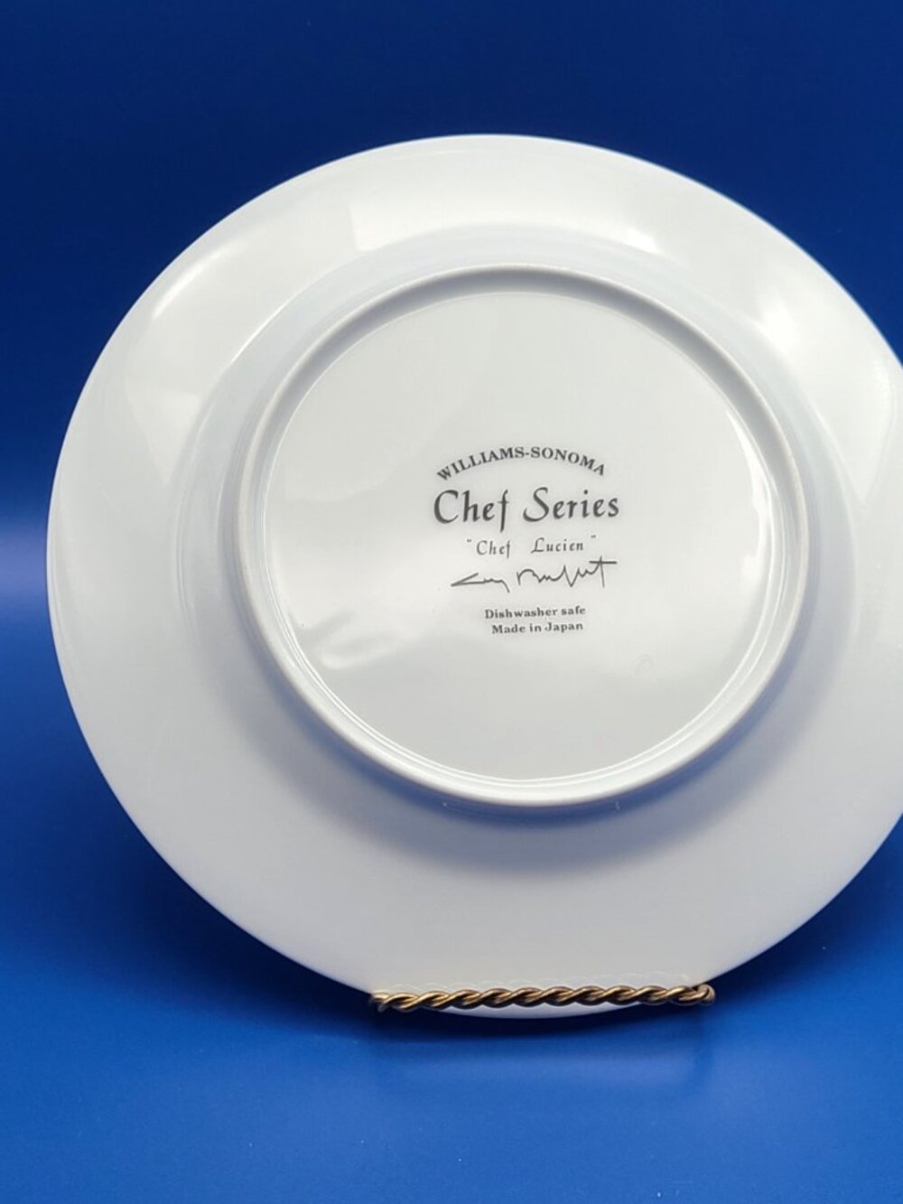 6 Williams Sonoma Guy Buffet Vintage Chef Series Dessert Salad Plates - Picture 7 of 14